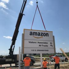 Amazon Warehouse Signage Installation