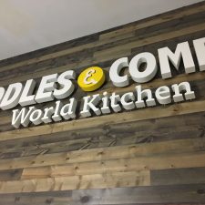 Backlit Channel Letters with Barn Wood Signage