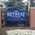 entry sign, community sign, reverse lit channel letters, Carmel, IN