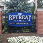 entry sign, community sign, reverse lit channel letters, Carmel, IN
